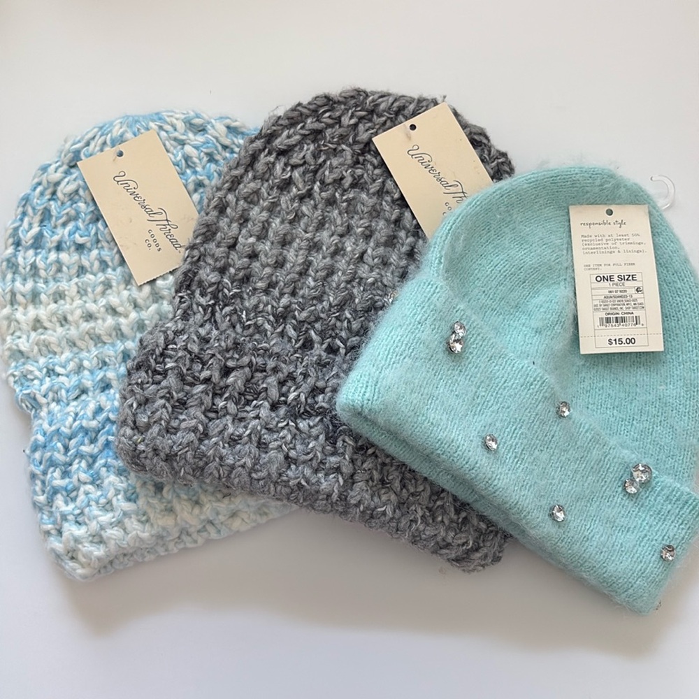 Universal Thread Knit Hat Bundle